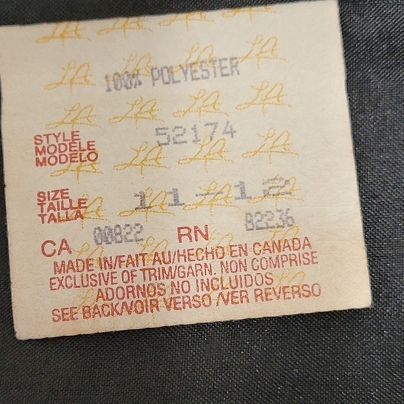 LA bridal vintage long cocktail dress crystal keyhole embellishment formal SZ 12 - Picture 10 of 10